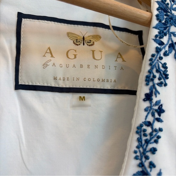 Agua by Agua Bendita Pistacho grosellas-printed poplin dress maxi floral - Picture 11 of 12